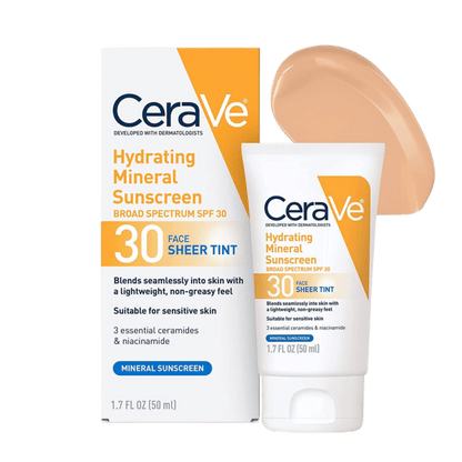 CeraVe Hydrating Mineral Sunscreen SPF 30 Face Sheer Tint in Pakistan!