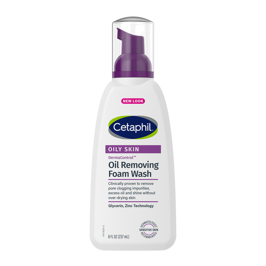 Cetaphil Oily Skin Derma Control Oil Removing Foam Wash available at skinstash