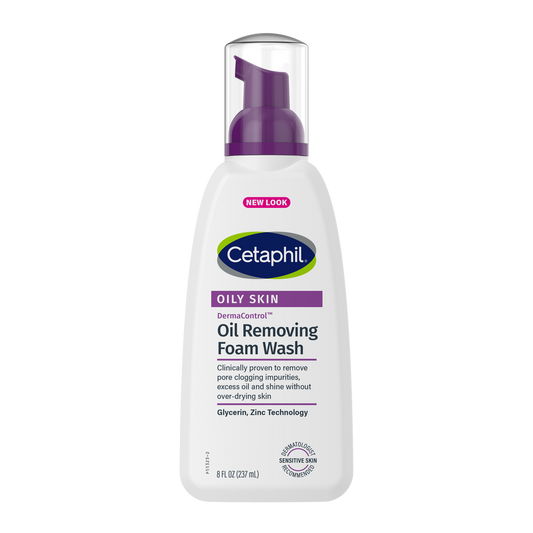 Cetaphil Oily Skin Derma Control Oil Removing Foam Wash available at skinstash
