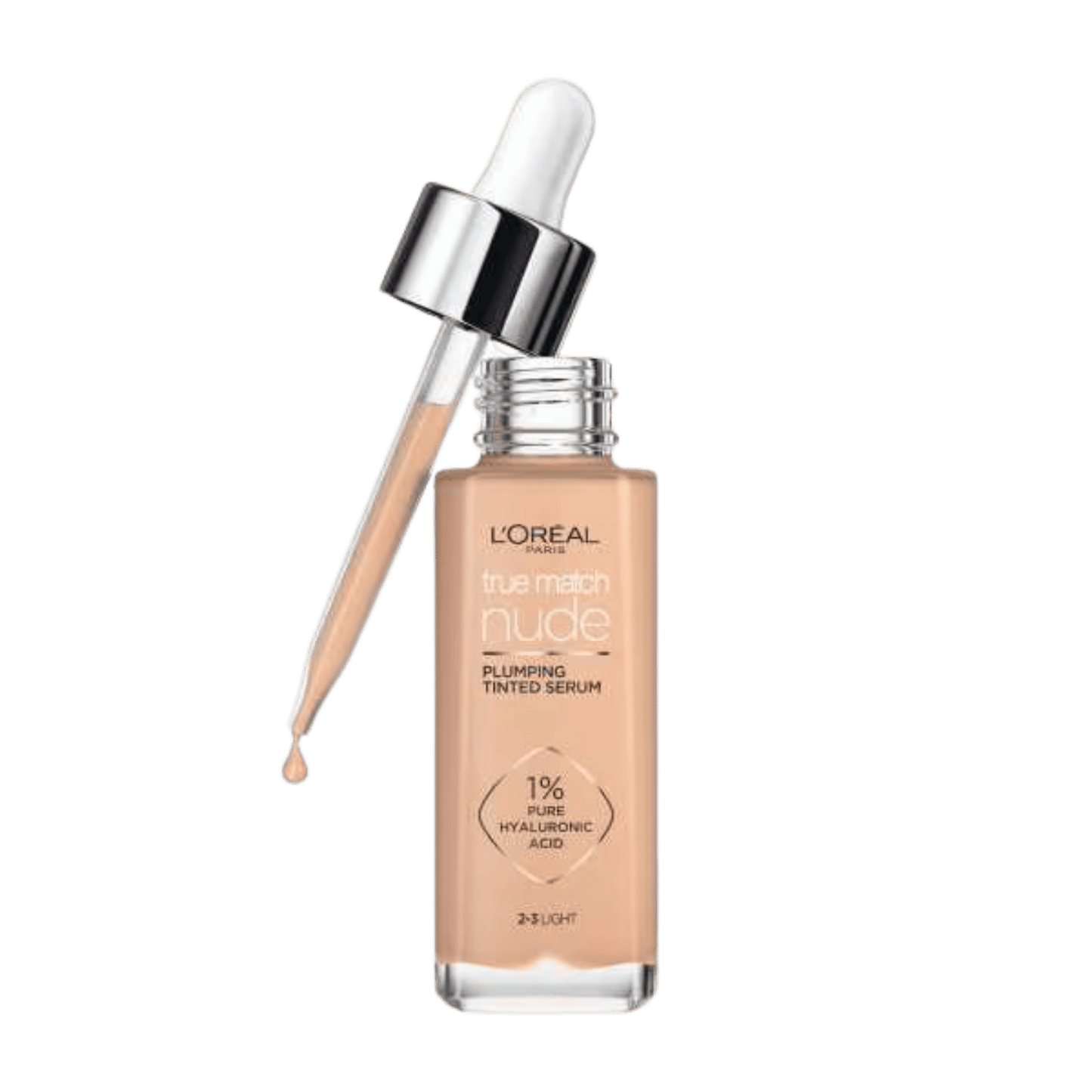 Buy L'Oreal Paris True Match Hyaluronic Tinted Serum Foundation Makeup, 2-3 Light, (30ml) In SkinStash!