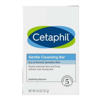 Buy Cetaphil Gentle Cleansing Bar Dry To Normal, Sensitive Skin, (127g) In SkinStash!