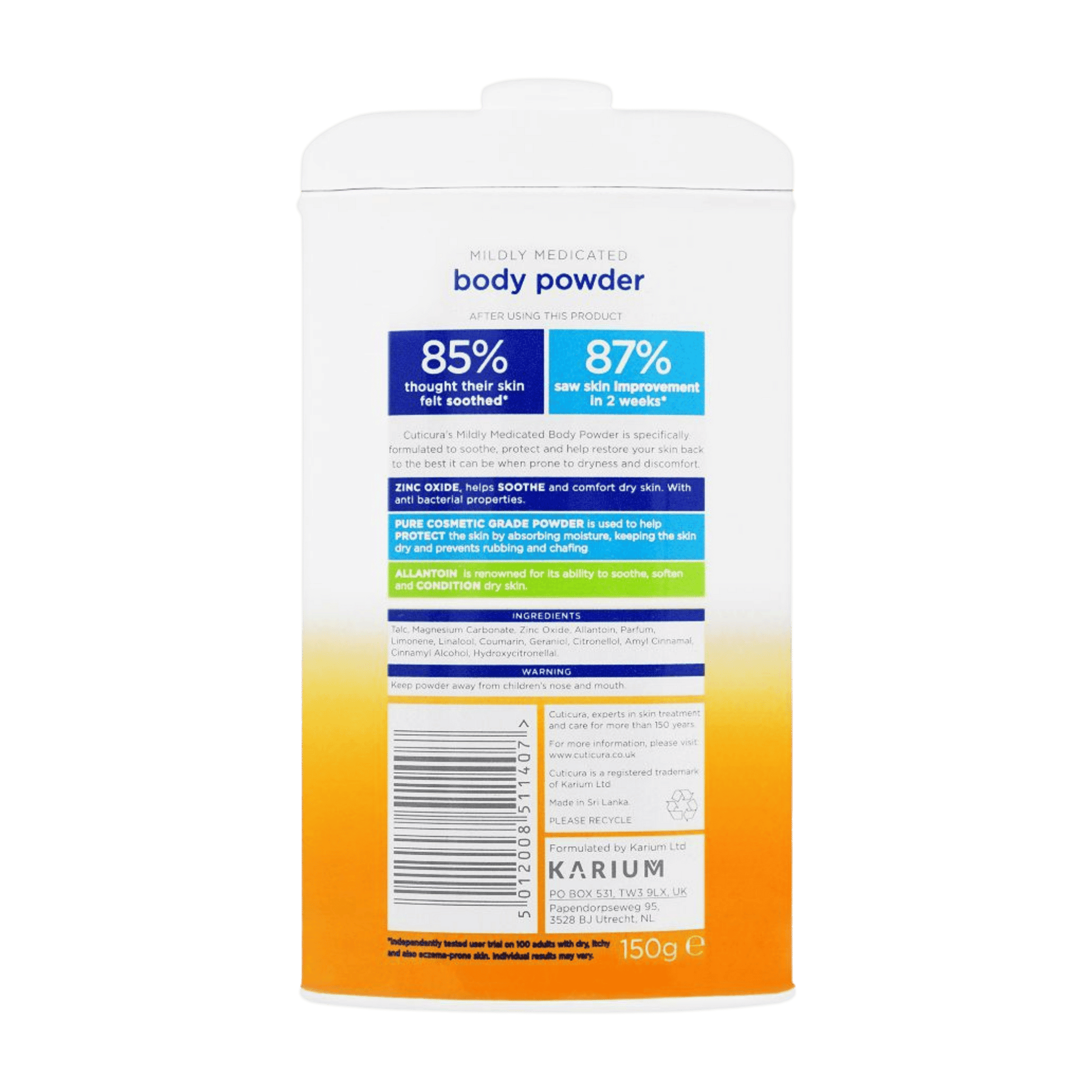 Imported Cuticura Mildly Medicated Body Powder