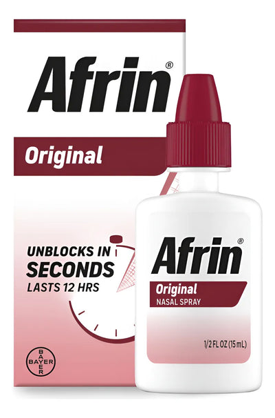 Afrin Original Strength Nasal Decongestant Spray (15ml)