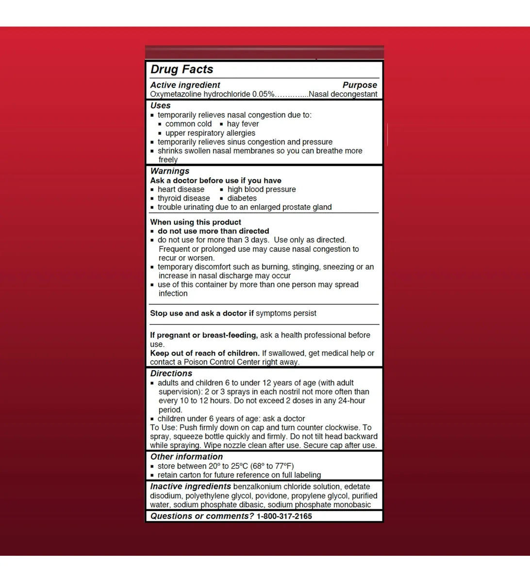 Afrin Original Strength Nasal Decongestant Spray (15ml)