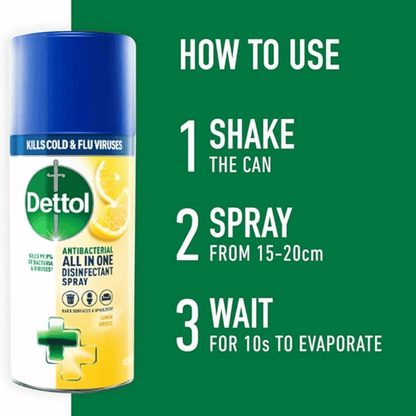 Dettol All in One Disinfectant Spray Lemon (400ml)