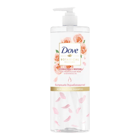 Buy Online Dove Hydration+Restore Pink Moroccan Rose & Botanical Oil Shampoo in Pakistan