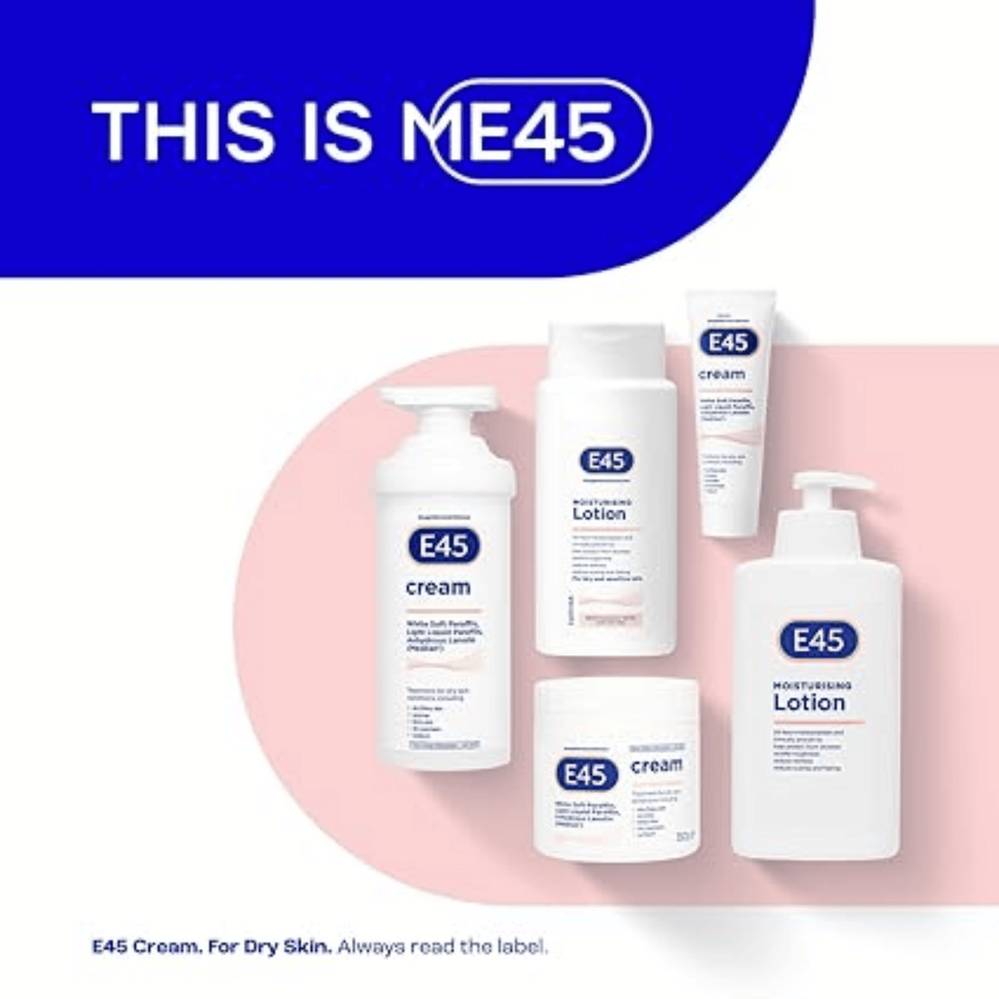 E45 Moisturising Lotion Dry & Sensitive Skin (500ml)