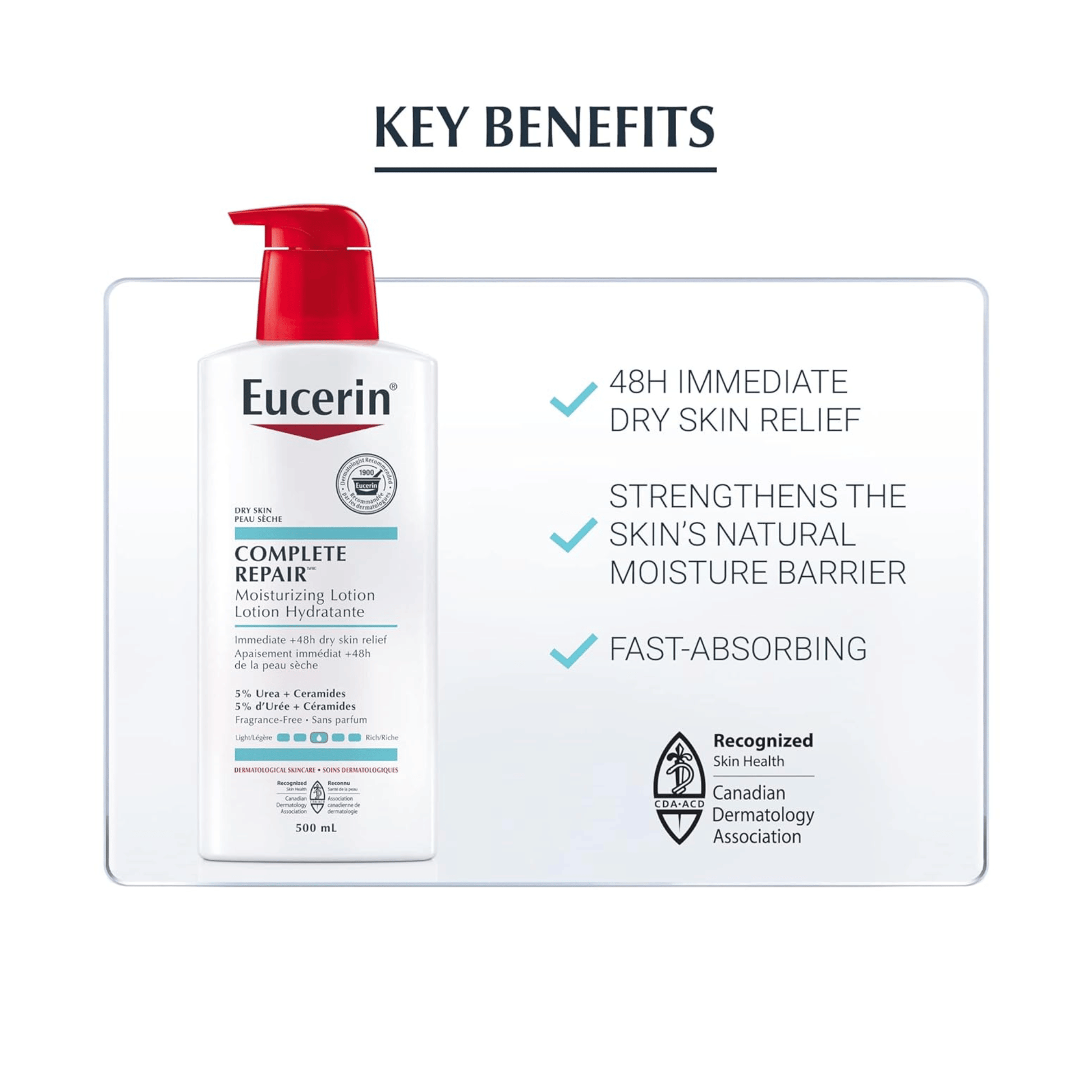 Imported Eucerin  Complete Repair Daily Moisturizing Body Lotion