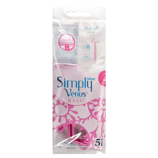 Gillette Simply Venus Basic Disposable Razors 5 Pcs
