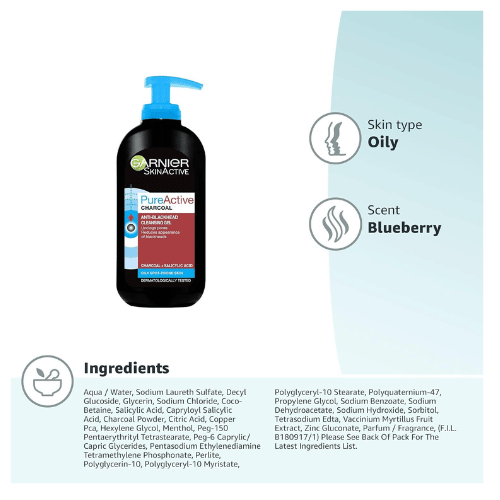 Buy Online Garnier Pure Active Charcoal Cleansing Gel in Pakistan