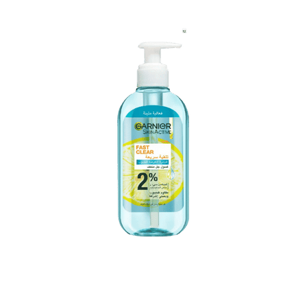 Buy Online Garnier Fast Clear [2%] Salicylic Acid & Vitamin C Anti-Acne Gel Wash in Pakistan 