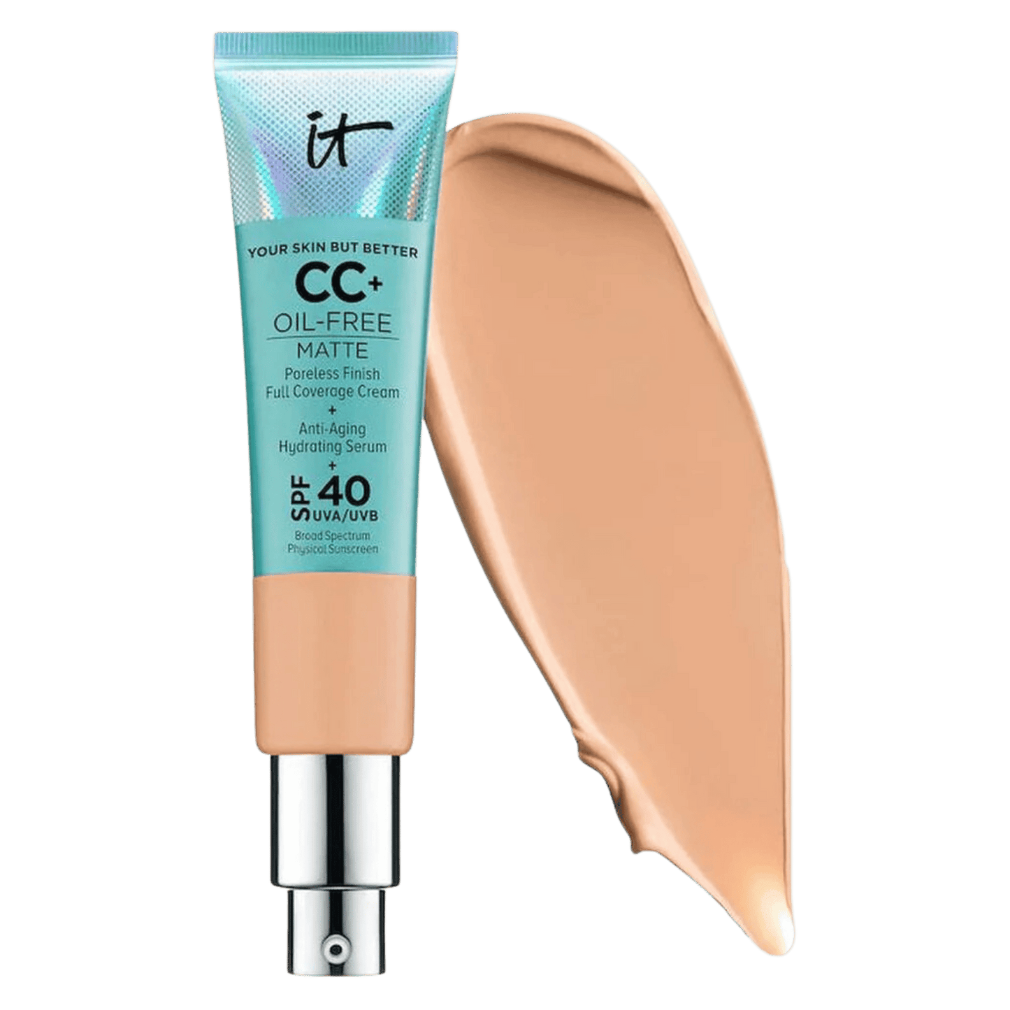 IT Cosmetics CC+ Cream, Matte Foundation, Color Correcting Foundation, SPF 40, Pakistani Makeup, Hydrating Foundation, Anti-Aging Foundation