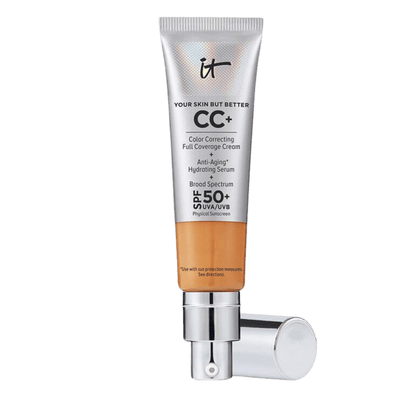 IT Cosmetics CC+ Cream, Full Coverage Foundation, Color Correcting Foundation, SPF 50+, Pakistani Makeup, Hydrating Foundation, Anti-Aging Foundation