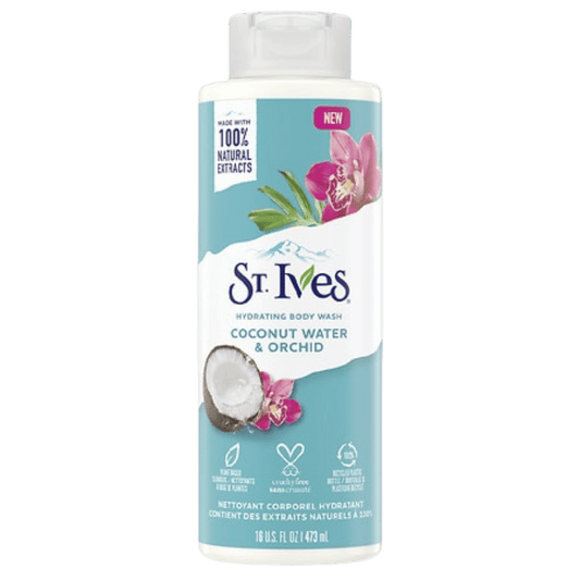 St. Ives,Hydrating Body Wash Coconut Water & Orchid (473ml)