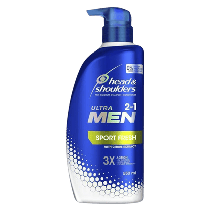 Head & Shoulders Shampoo Men 2In1 Sport Fresh 550Ml skinstash in Pakistan