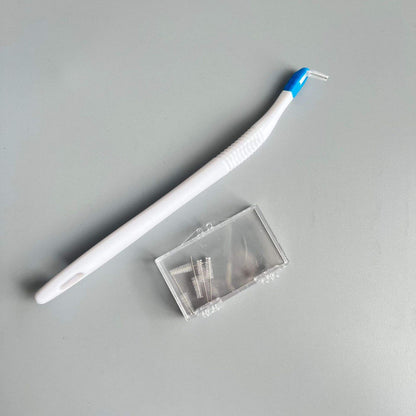 Oral Care Long Handle Interdental Brush Remove the Impurities Replaceable Brush Head