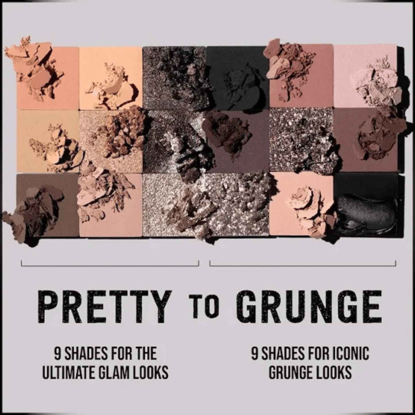 Huda Beauty Pretty Grunge Eyeshadow Palette, (16.8g)