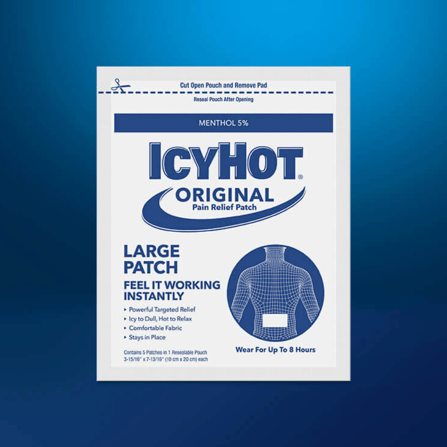 Icy Hot Medicated Patch Extra Strength Pain Relief, 5-Count