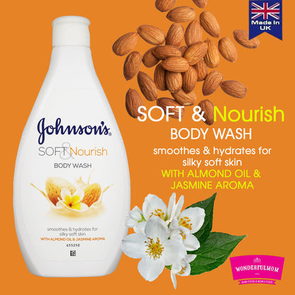 Johnsons Soft & Nourish Body Wash (400ml)