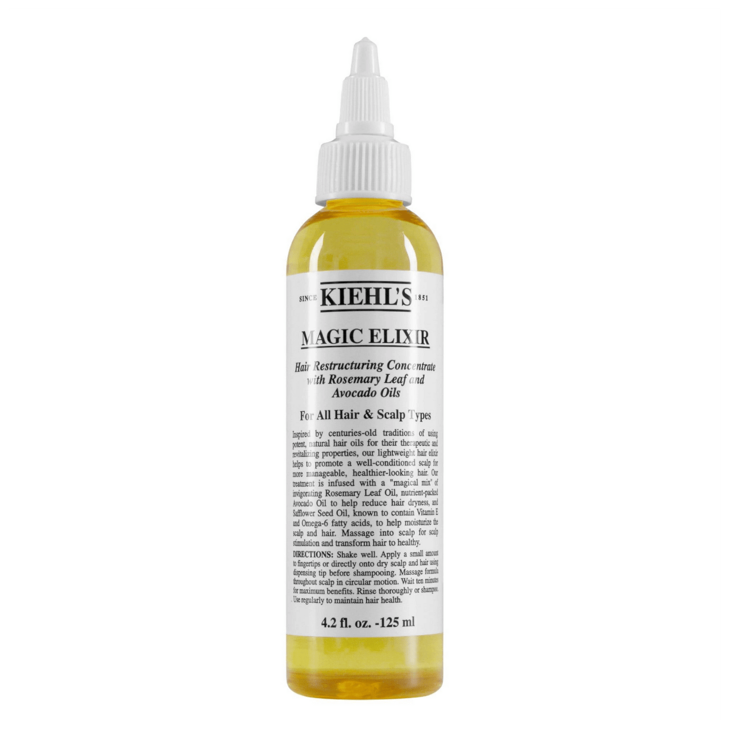 Kiehl's Magic Elixir with Rosemary Leaf and Avocado Oils (125ml) available at skinstash.pk