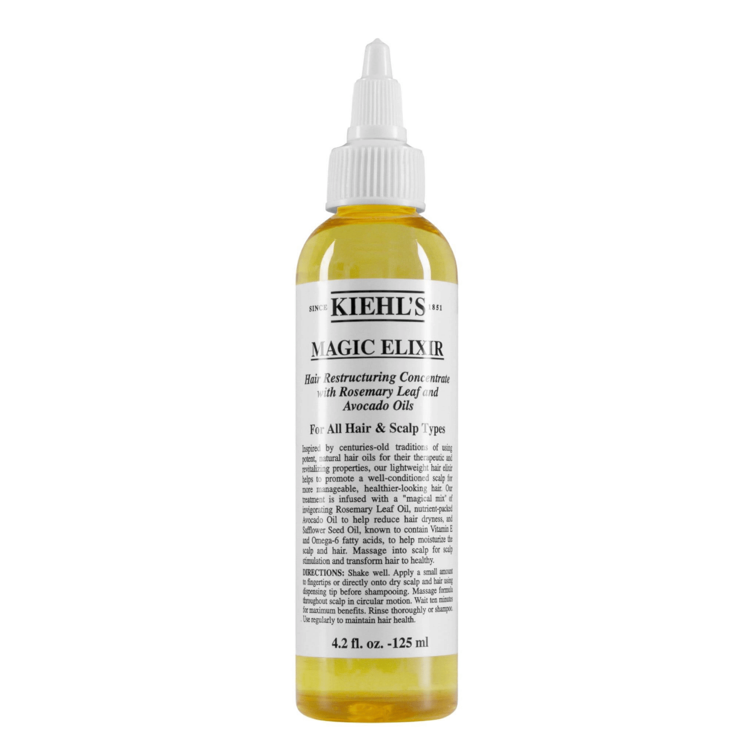 Kiehl's Magic Elixir with Rosemary Leaf and Avocado Oils (125ml) available at skinstash.pk