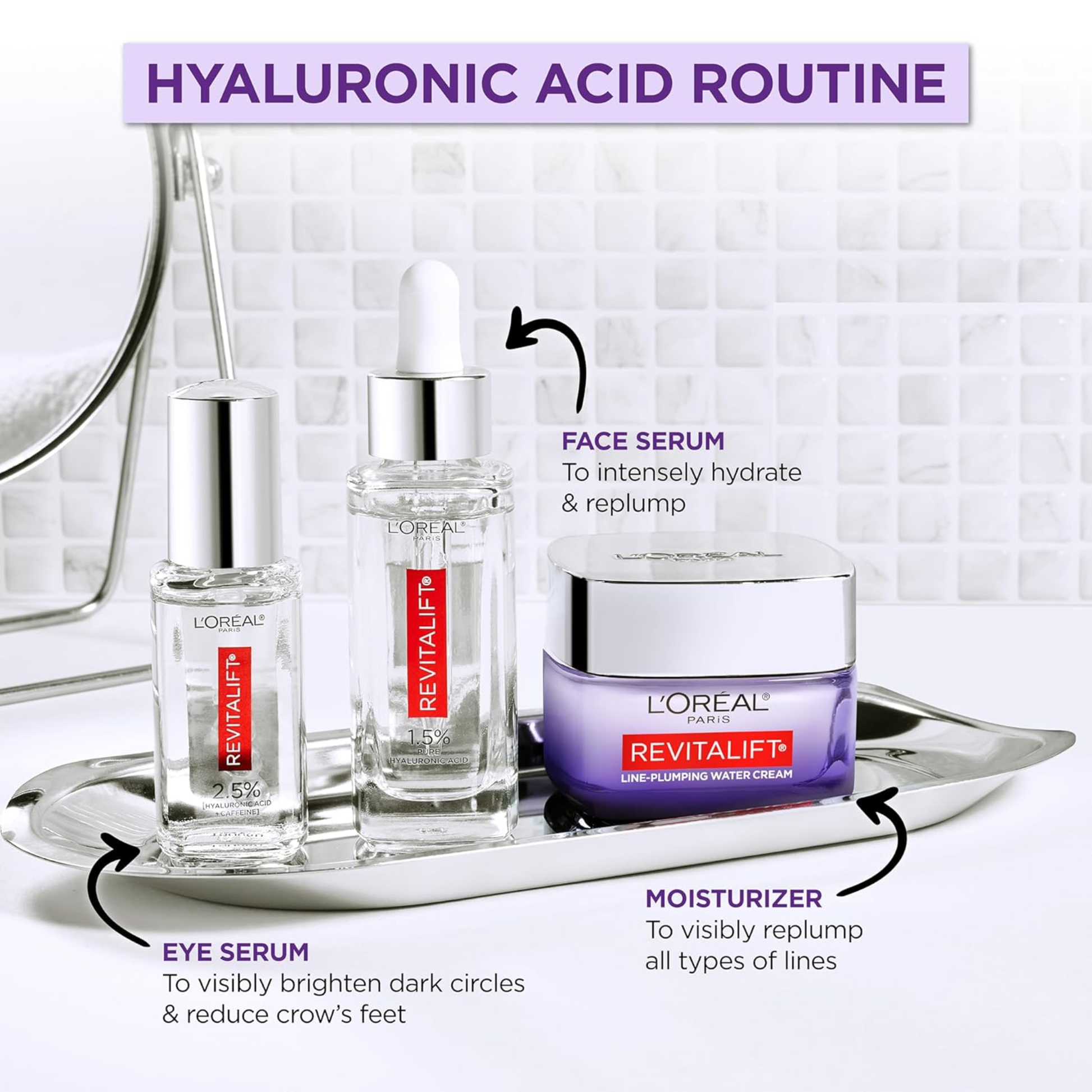 Original L’Oréal Paris Revitalift 1.5% Pure Hyaluronic Plumping Serum In pakistan 