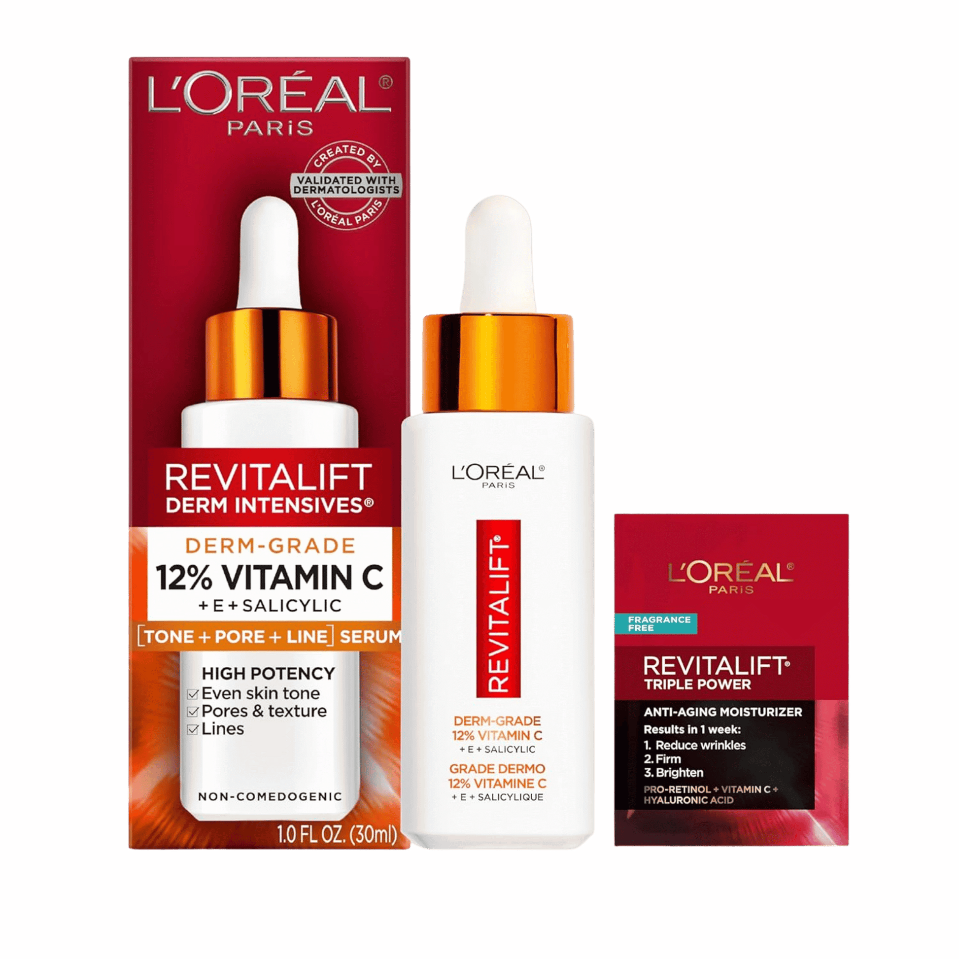 Buy online L'Oréal Paris Revitalift 12% Vitamin C + E + Salicylic Acid Serum in pakistan 