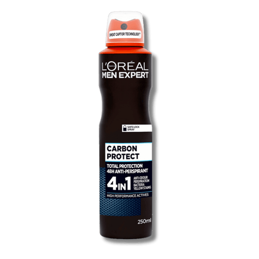 Buy L'Oreal Men Expert Carbon Protect 5 In 1 Deodorant (250ml) In SkinStash From Pakistan!