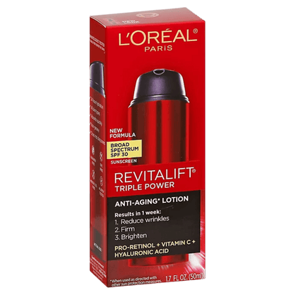 L'Oreal Paris Skincare Revitalift Triple Power Anti Aging Lotion (50ml) Exp: 12/2024