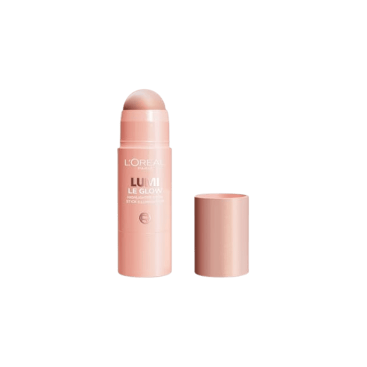 L'Oréal Paris Lumi Le Glow Highlighter Stick 6.5ml – smooth, luminous highlighter for a radiant glow and sculpted finish at Skinstash.pk