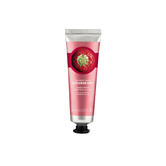 The Body Shop Strawberry Hand Cream (30ml) available at skintash.pk
