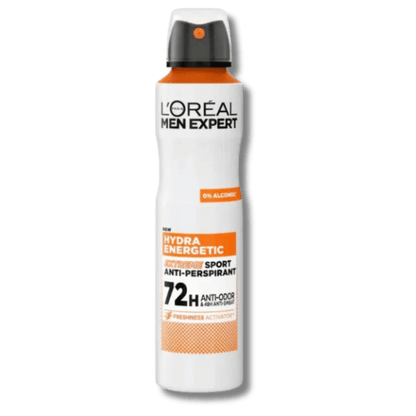 Buy Online L'oreal Men Expert Hydra Energetic Extreme Sport Anti-Perspirant 72H (250ml) In SkinStash!