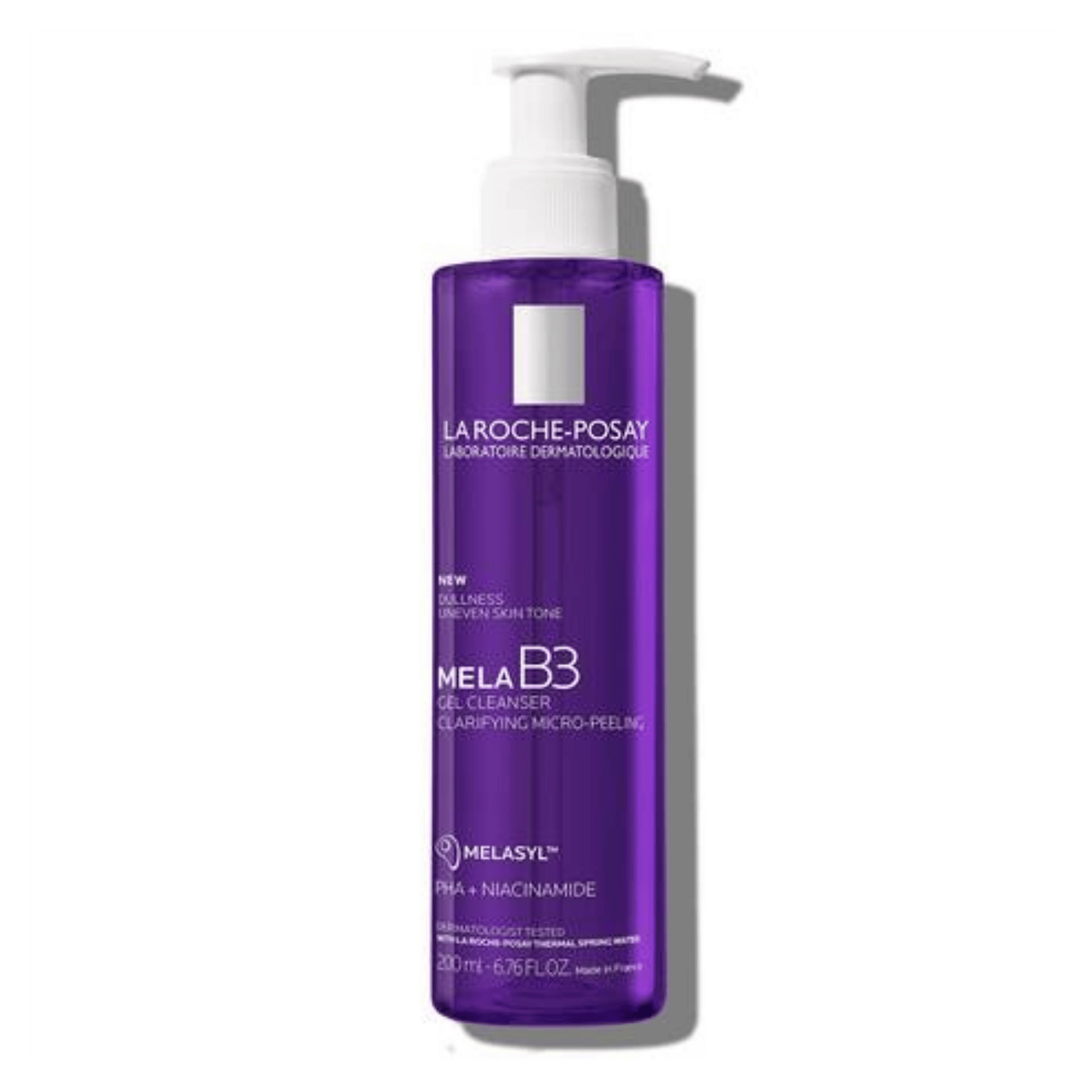 La Roche-Posay Mela B3 Gel Cleanser (200ml) – Brightening gel cleanser with B3 vitamin to reduce dark spots, even skin tone, and gently cleanse – Available at SkinStash.pk