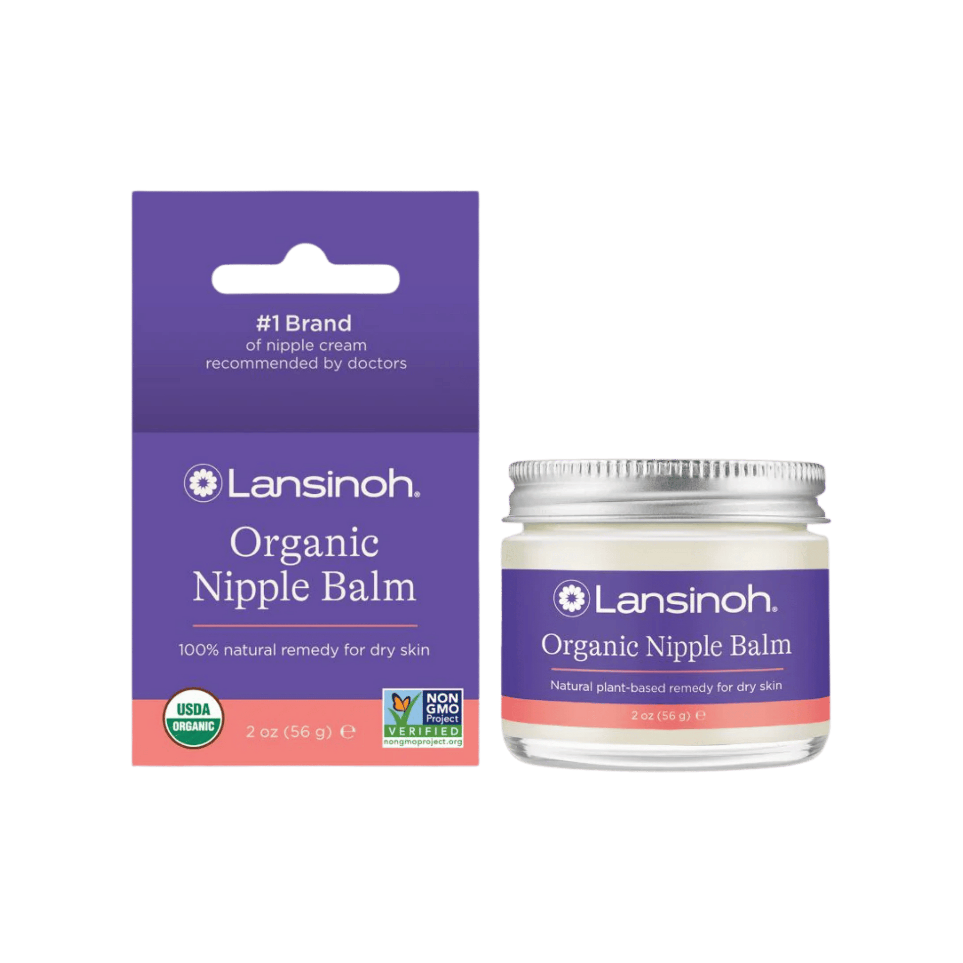 Lansinoh Organic Nipple Balm (56g) – Safe, natural, and organic nipple cream to soothe and protect sore, dry, or cracked nipples for breastfeeding mothers – Available at Skinstash.pk