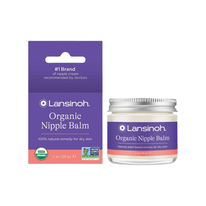 Lansinoh Organic Nipple Balm (56g) – Safe, natural, and organic nipple cream to soothe and protect sore, dry, or cracked nipples for breastfeeding mothers – Available at Skinstash.pk