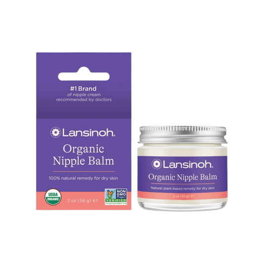 Lansinoh Organic Nipple Balm (56g) – Safe, natural, and organic nipple cream to soothe and protect sore, dry, or cracked nipples for breastfeeding mothers – Available at Skinstash.pk