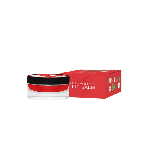 VCare Natural Lip Balm Strawberry (20gm) – Nourishing strawberry lip balm for soft, hydrated lips – Shop now at Skinstash.pk