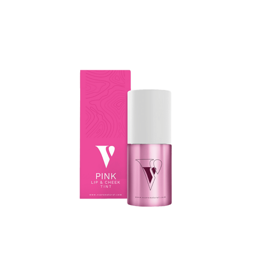 VCare Natural Lip & Cheek Tint Pink (15ml) – Brighten your look with this natural pink tint for lips & cheeks, enriched with nourishing botanicals – Shop now at Skinstash.pk