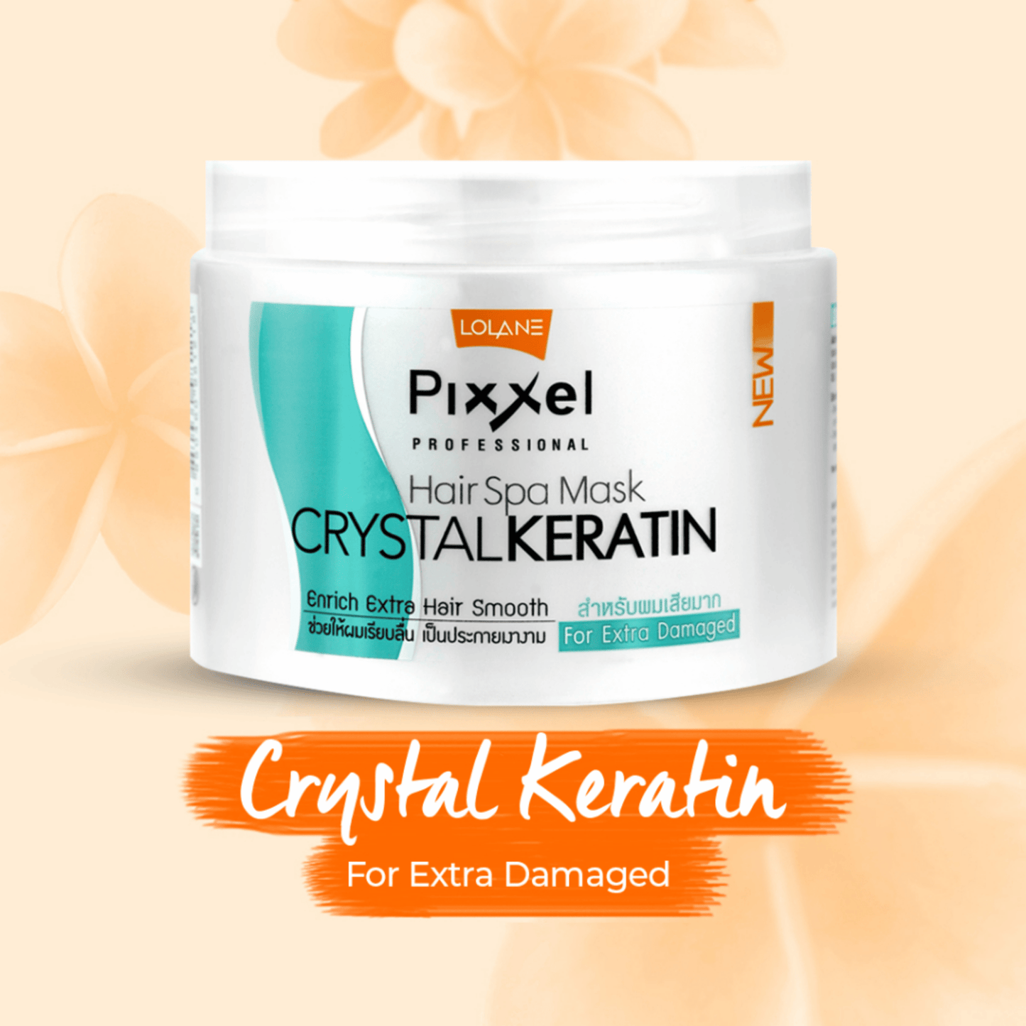 Lolane Pixxel Hair Spa Mask Crystal Keratin For Extra Damaged (450g)