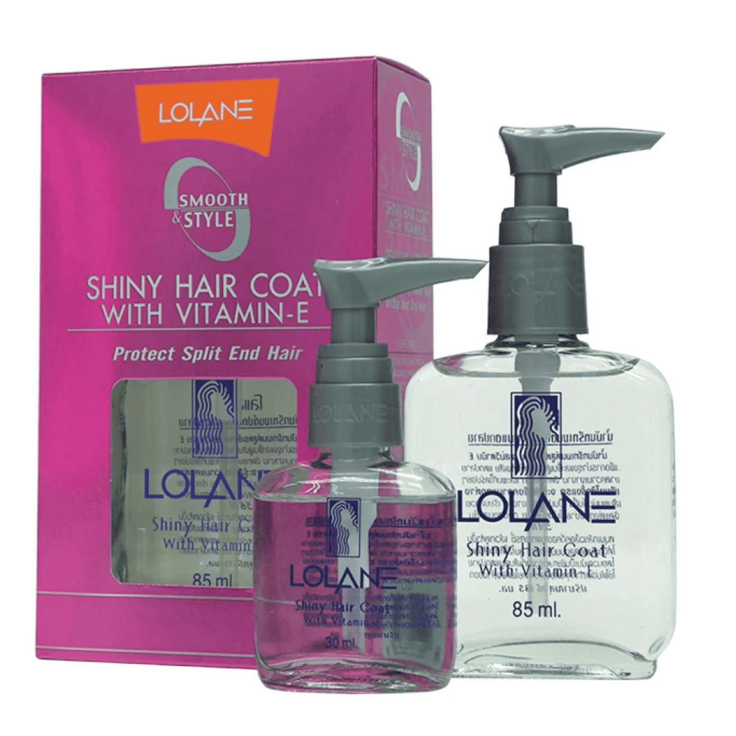 Lolane Smooth & Style Shiny Hair Coat with Vitamin-E (30ml)