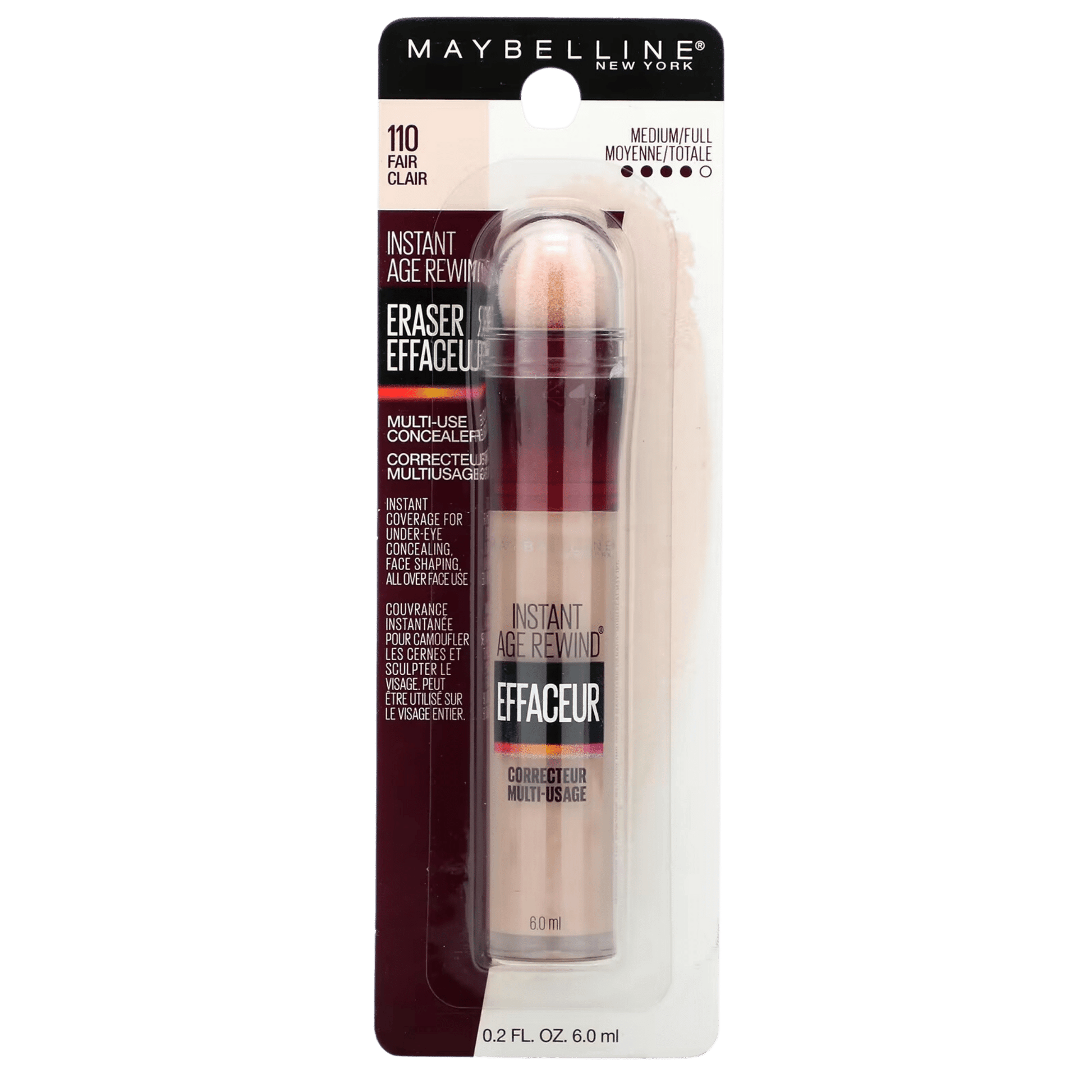 Maybelline Instant Age Rewind Eraser Multi-Use Concealer 110 Fair Clair 6ml Skin Stash In Pakistan