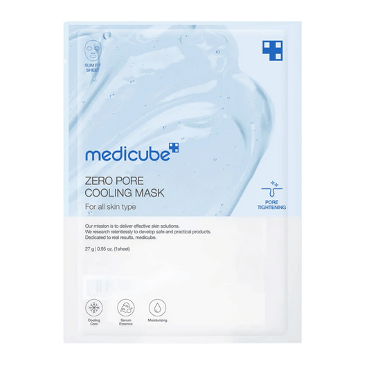 Medicube Zero Pore Cooling Mask (1 Sheet) – Refreshing pore-tightening face mask with cooling effect for smooth, hydrated, and balanced skin – Available at Skinstash.pk
