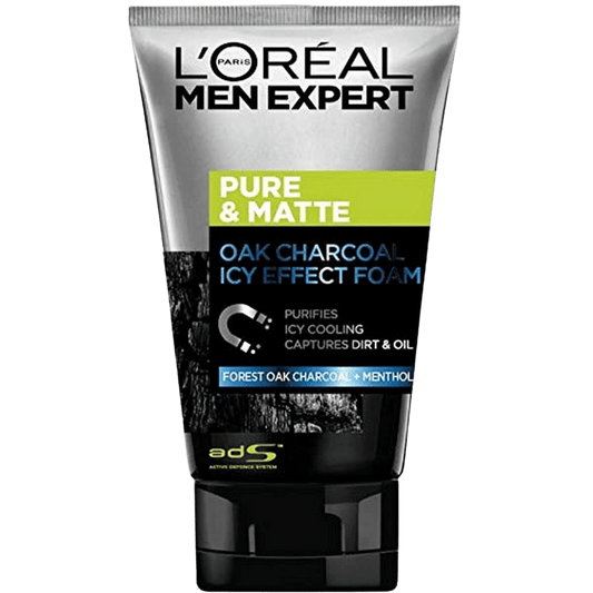 Men Expert Pure & Matte Icy Effect Charcoal Black Foam skinstash in Pakistan