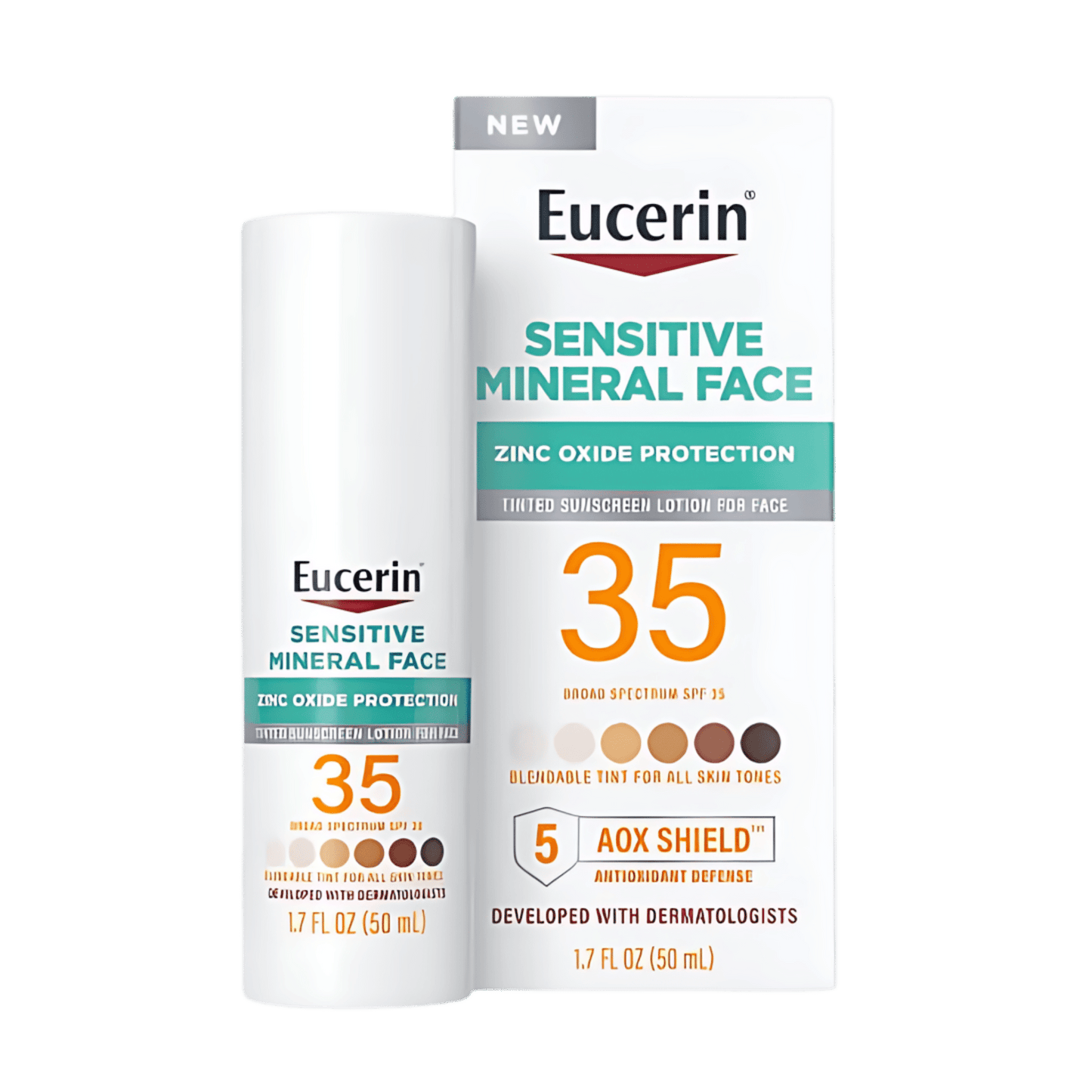 Eucerin Sensitive Mineral Face Tinted Sunscreen SPF 35 (50ml)