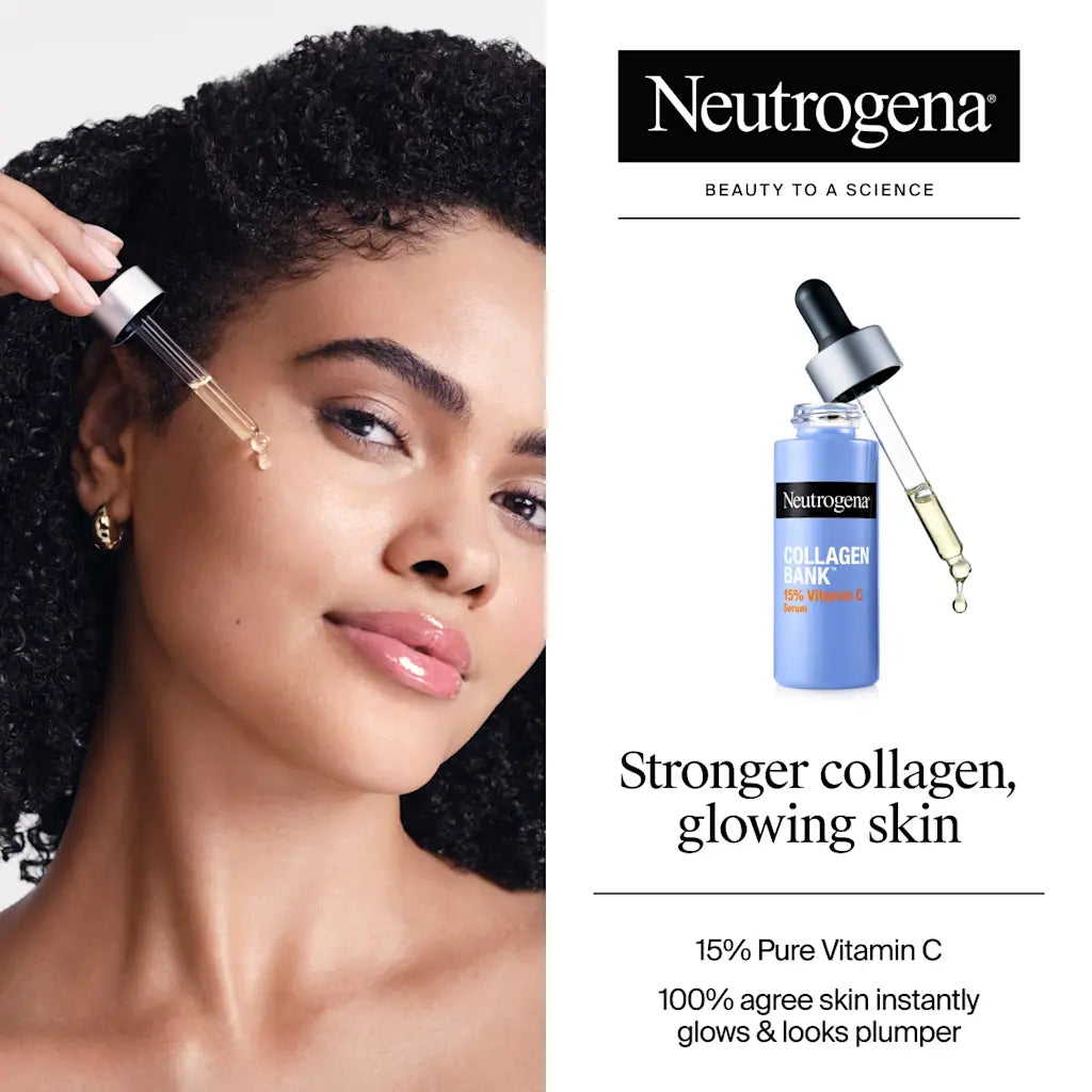 Neutrogena Collagen Bank Vitamin C Face Serum 14ml for brightening and firming skin
