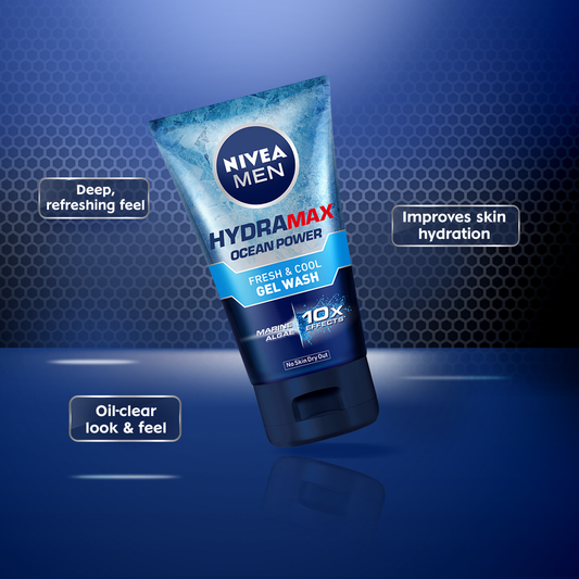Imported NIVEA Men Hydra Max Ocean Power Fresh & Light Gel Wash