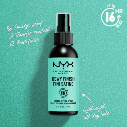 NYX Dewy Finish Makeup Setting Spray (60ml)