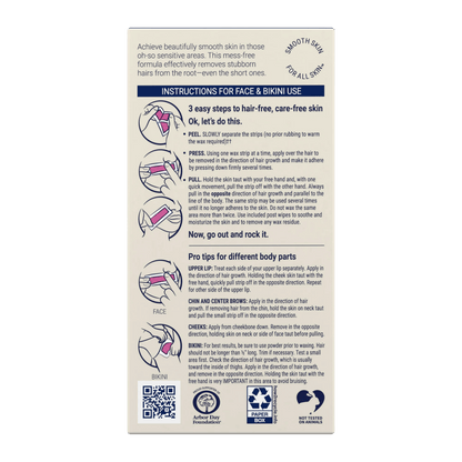 Nair Face & Bikini Wax Ready Strips ( 40 Wax Strips)