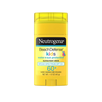 Neutrogena Beach Defense Kids Sunscreen Stick SPF 60+ (42g) – water-resistant sun protection for sensitive skin – Skinstash.pk