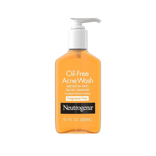 Neutrogena Oil-Free Acne Fighting Face Wash 269ml – powerful daily cleanser with salicylic acid to treat and prevent acne without over-drying at Skinstash.pk